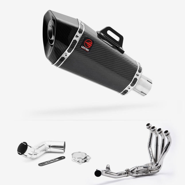 Lextek Carbon Fibre XP8C 210mm Exhaust System for Kawasaki Ninja 1000SX (20- )