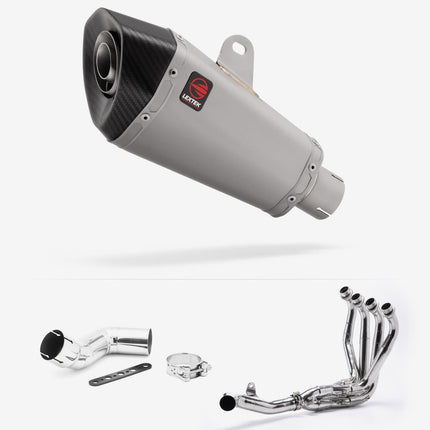 Lextek Matt Stainless Steel XP10 210mm Exhaust System for Kawasaki Ninja 1000SX (20- )