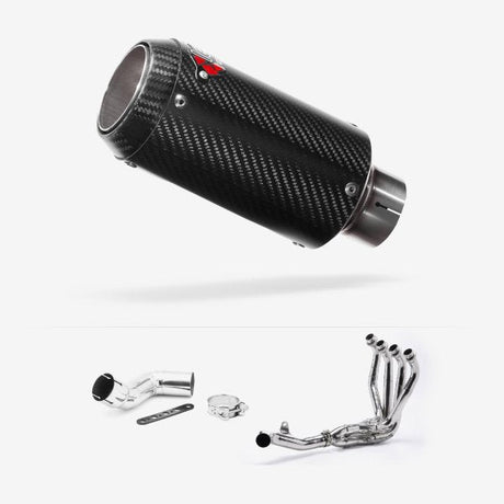 Lextek CP8C Full Carbon Exhaust System 150mm for Kawasaki Ninja 1000SX (20- )