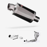 Lextek OP15 Dark Tint Stainless Exhaust System 200mm for Kawasaki Ninja 1000SX (20- )