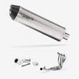 Lextek RP1 Gloss S/Steel Oval Exhaust System 400mm for Kawasaki Ninja 1000SX (20- )