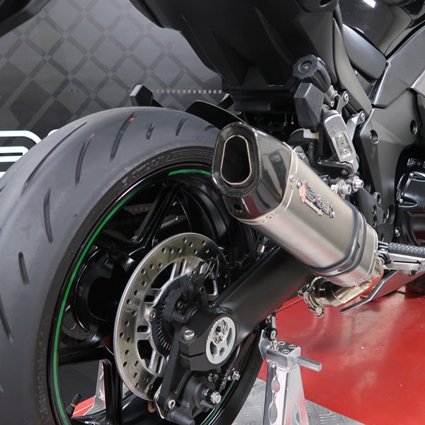 Lextek VP1 Matt S/Steel Exhaust System 300mm for Kawasaki Ninja 1000SX (20- )