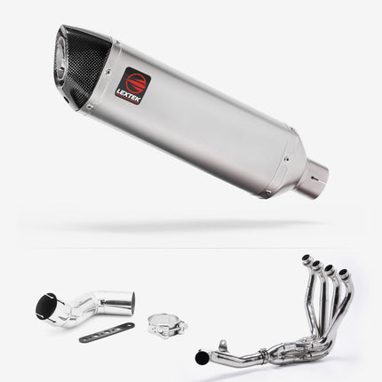 Lextek Matt Stainless Steel VP1 300mm Exhaust System for Kawasaki Ninja 1000SX (20- )