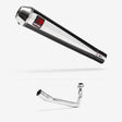 Lextek AC1 Polished Classic Exhaust System 350mm for Lexmoto Pegasus 300