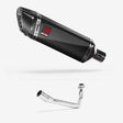 Lextek SP9C Gloss Carbon Fibre Exhaust System 300mm for Lexmoto Pegasus 300