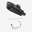 Lextek XP13C Carbon Fibre Exhaust System 210mm for Lexmoto LXR 125