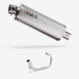 Lextek OP1 Matt S/Steel Exhaust System 350mm for Lexmoto LXR 125