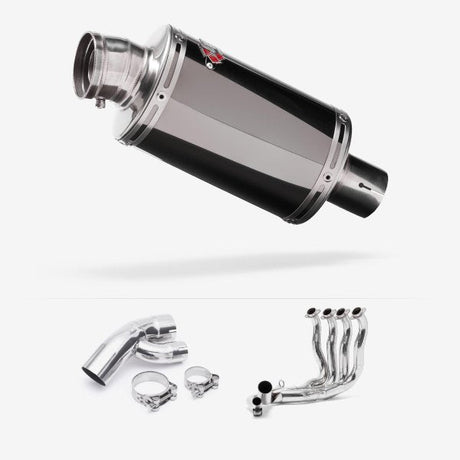 Lextek OP15 Dark Tint Stainless Exhaust System 200mm for BMW S1000XR (15-19)