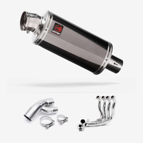 Lextek OP16 Dark Tint Stainless Exhaust System 250mm for BMW S1000XR (15-19)