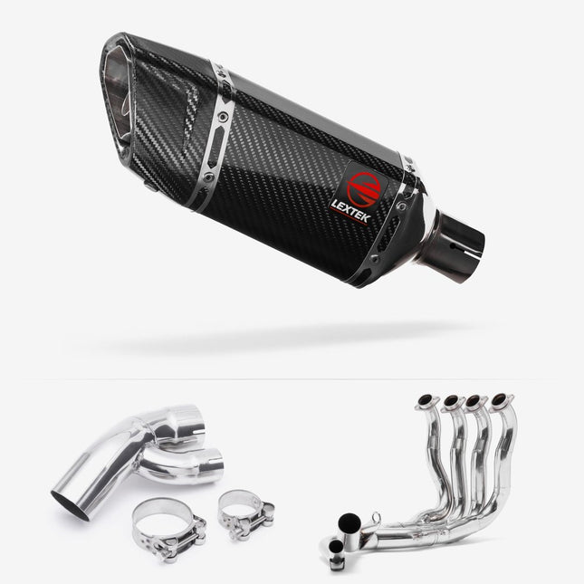 Lextek Carbon Fibre SP11C 200mm Exhaust System for BMW S1000XR (15-19)