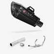 Lextek XP8C Carbon Fibre Exhaust System 210mm for Suzuki SV650 (99-02)