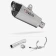 Lextek XP10 Matt S/Steel Exhaust System 210mm for Suzuki SV650 (99-02)