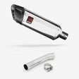 Lextek SP4 Polished Stainless Steel Exhaust 300mm with Link Pipe for Suzuki SV650 (99-02)