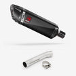 Lextek SP9C Gloss Carbon Fibre Exhaust 300mm with Link Pipe for Suzuki SV650 (99-02)