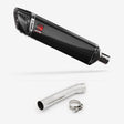 Lextek SP7C Gloss Carbon Fibre Exhaust 400mm with Link Pipe for Suzuki SV650 (99-02)