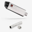 Lextek RP2 Gloss S/Steel Oval Exhaust 300mm with Link Pipe for Suzuki SV650 (99-02)