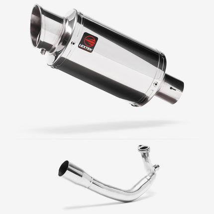 Lextek Stainless Steel YP4 Stubby Exhaust System 200mm for Lexmoto Chieftain / Apollo