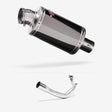 Lextek OP15 Dark Tint Stainless Exhaust System 200mm for Lexmoto Chieftain / Apollo