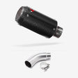 Lextek CP8C Full Carbon Exhaust 150mm with Link Pipe for Yamaha MT-03 (16-22)