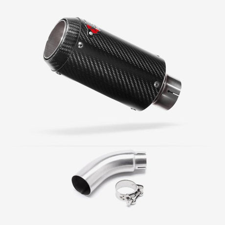 Lextek CP8C Full Carbon Exhaust 150mm with Link Pipe for Yamaha MT-03 (16-22)