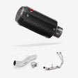 Lextek CP8C Full Carbon Exhaust System 150mm for Honda CB500X (17-19)
