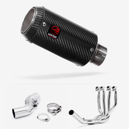 Lextek Carbon Fibre CP8C 150mm Exhaust System for Kawasaki Ninja H2 SX (18-21)