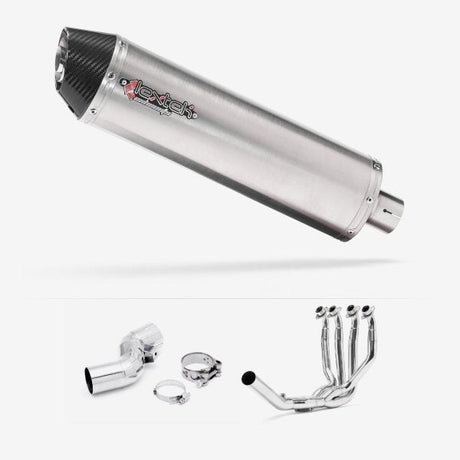 Lextek Stainless Steel RP1 Exhaust System 400mm for Kawasaki Ninja H2 SX (18-20)