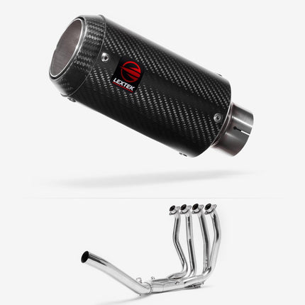 Lextek Carbon Fibre CP8C Single Sided 150mm Exhaust System for Suzuki GSX 1300 R Hayabusa (21-24)