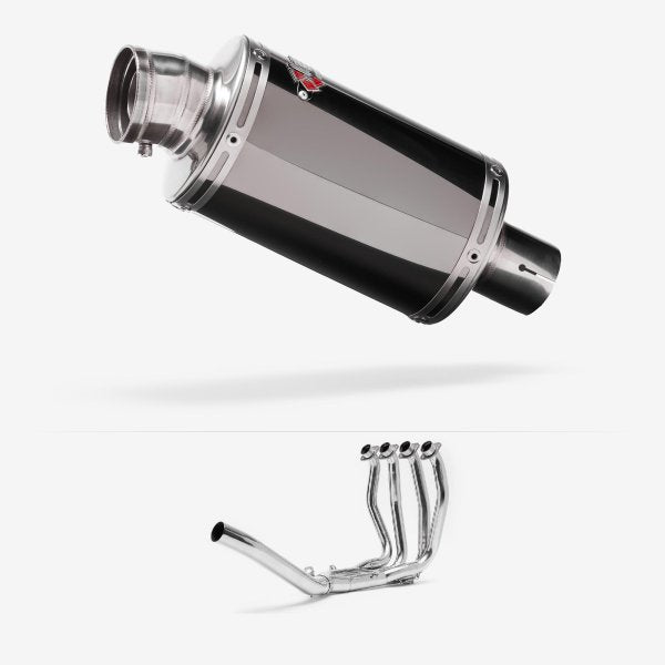 Lextek Dark Tint Stainless Steel OP15 Stainless Exhaust System 200mm Single Sided