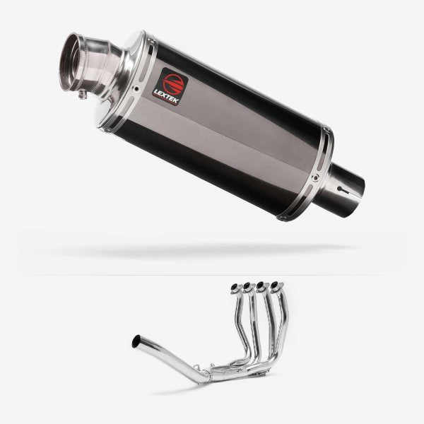 Lextek Dark Tint Stainless Steel OP16 Stainless Exhaust System 250mm Single Sided