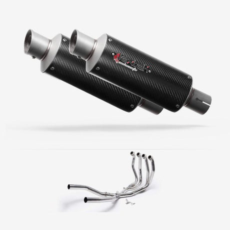 Lextek Stainless Steel GP8C Carbon Fibre Exhaust System 240mm