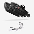 Lextek Stainless Steel XP8C Carbon Fibre Exhaust System 210mm