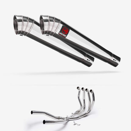 Lextek Polished Stainless Steel MP4 300mm Exhaust System for Suzuki GSX 1300 R Hayabusa (21-24)