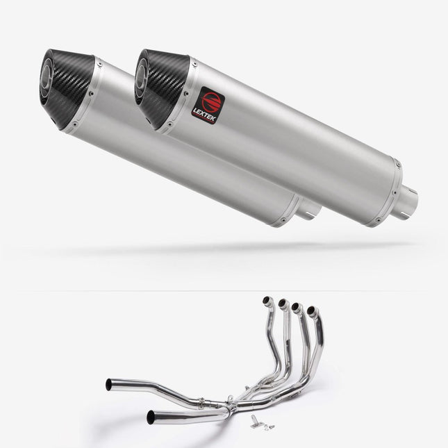Lextek Brushed Stainless Steel RP1 400mm Exhaust System for Suzuki GSX 1300 R Hayabusa (21-24)