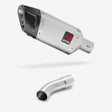 Lextek SP5 Matt Stainless Steel Exhaust 200mm with Link Pipe for Suzuki GSX-S 1000 (21-24)