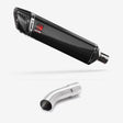 Lextek SP7C Gloss Carbon Fibre Exhaust 400mm with Link Pipe for Suzuki GSX-S 1000 (21-24)