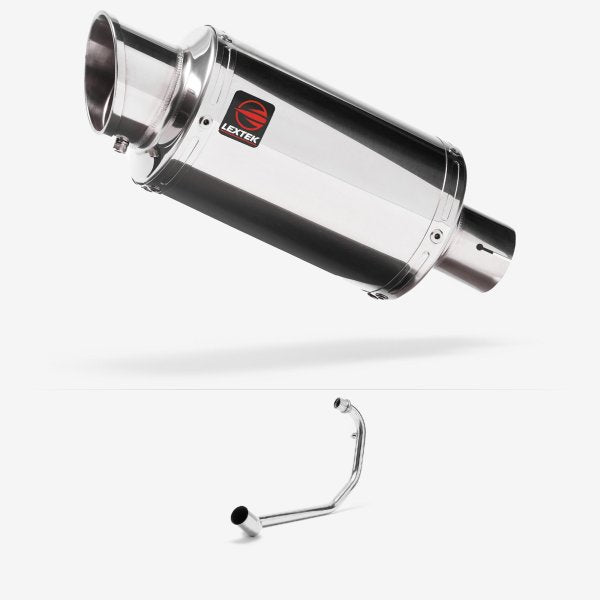 Lextek YP4 S/Steel Stubby Exhaust System 200mm for Lexmoto Tempest GT 125
