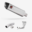 Lextek VP1 Matt S/Steel Exhaust System 300mm for Suzuki GSX-S750 (17-21)