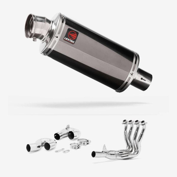 Lextek OP16 Dark Tint Stainless Exhaust System 250mm for Honda CBR1000RR Fireblade (14-16)