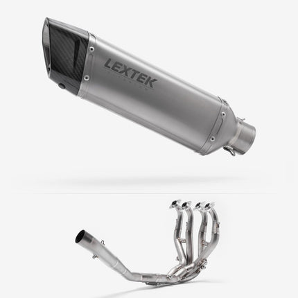 Lextek Titanium ST3 300mm Exhaust System for Kawasaki ZX-6R Ninja (09-20)