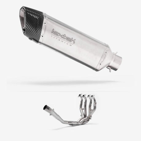 Lextek ST3 Titanium Exhaust System 300mm for Kawasaki ZX-6R Ninja (13-20)
