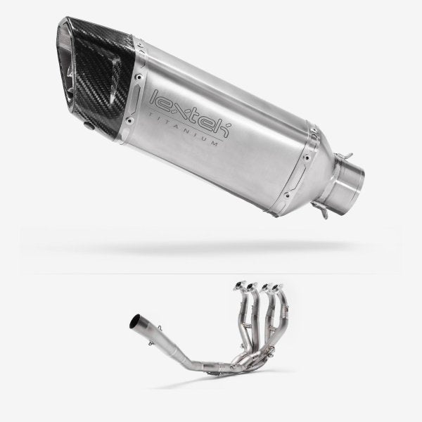 Lextek ST5 Titanium Exhaust System 250mm for Kawasaki ZX-6R Ninja (13-20)