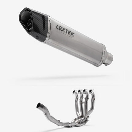 Lextek Titanium ST4 350mm Exhaust System for Kawasaki ZX-10R Ninja (11-19)