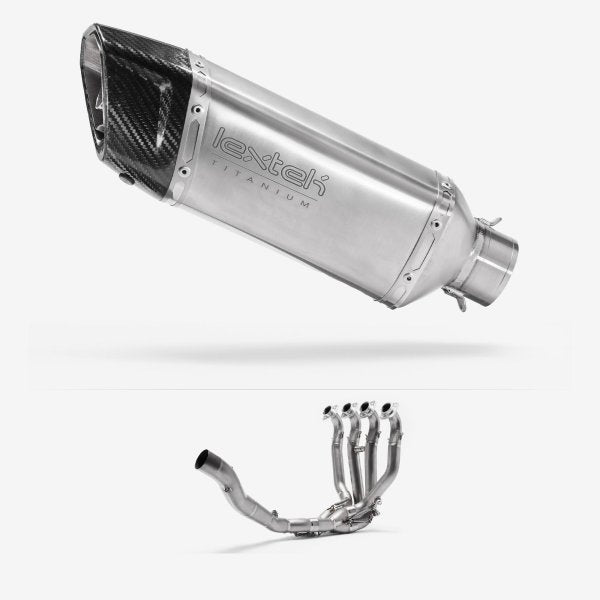 Lextek ST5 Titanium Exhaust System 250mm for Kawasaki ZX-10R Ninja (10-19)