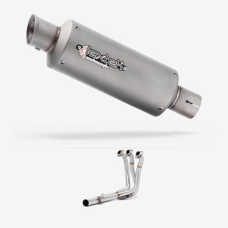 Lextek Stainless Steel GP1 Matt S/Steel GP Stubby Exhaust System 240mm Low Level
