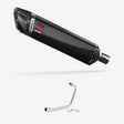 Lextek Stainless Steel SP7C Carbon Fibre Exhaust System 400mm for Lexmoto ZSB 125