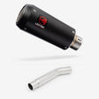 Lextek Stainless Steel CP9C Full Carbon Exhaust 180mm with Link Pipe