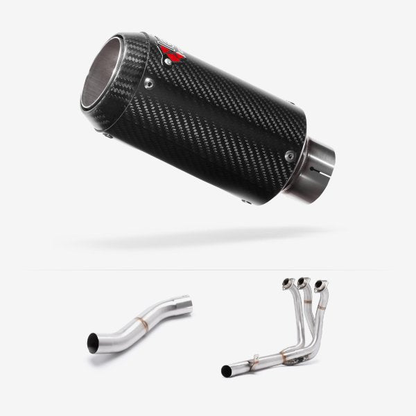 Lextek Stainless Steel CP8C Full Exhaust System 150mm High Level for Yamaha MT-09 (21-24)