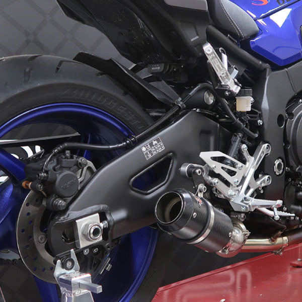 Lextek Stainless Steel CP8C Exhaust 150mm with De-Cat Link Pipe for Yamaha MT-10 (16-24)