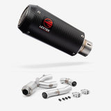 Lextek Stainless Steel CP9C Exhaust 180mm with De-Cat Link Pipe for Yamaha MT-10 (16-24)